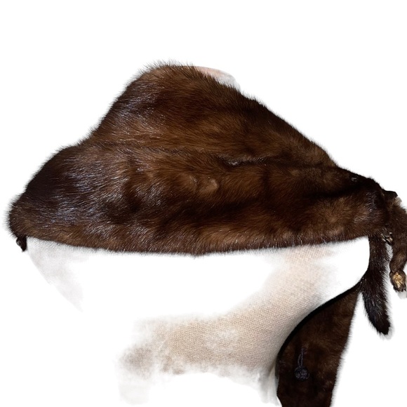 Vintage Rosen Engelson Saint Paul Mink Stole With Four Mink Bodied - Picture 2 of 5